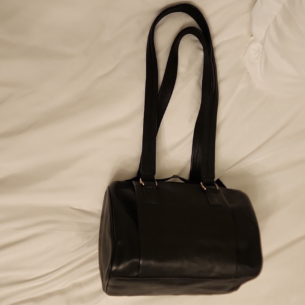 Saben Thick Black Shoulder Bag